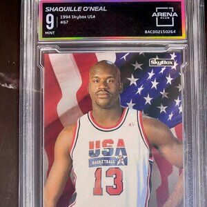 Shaquille O'Neal| 1994 SkyBox Arena Club | #67 | PSA 9 Mint | USA Basketball